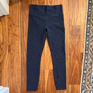 Vuori Navy Blue Heather Leggings, size small